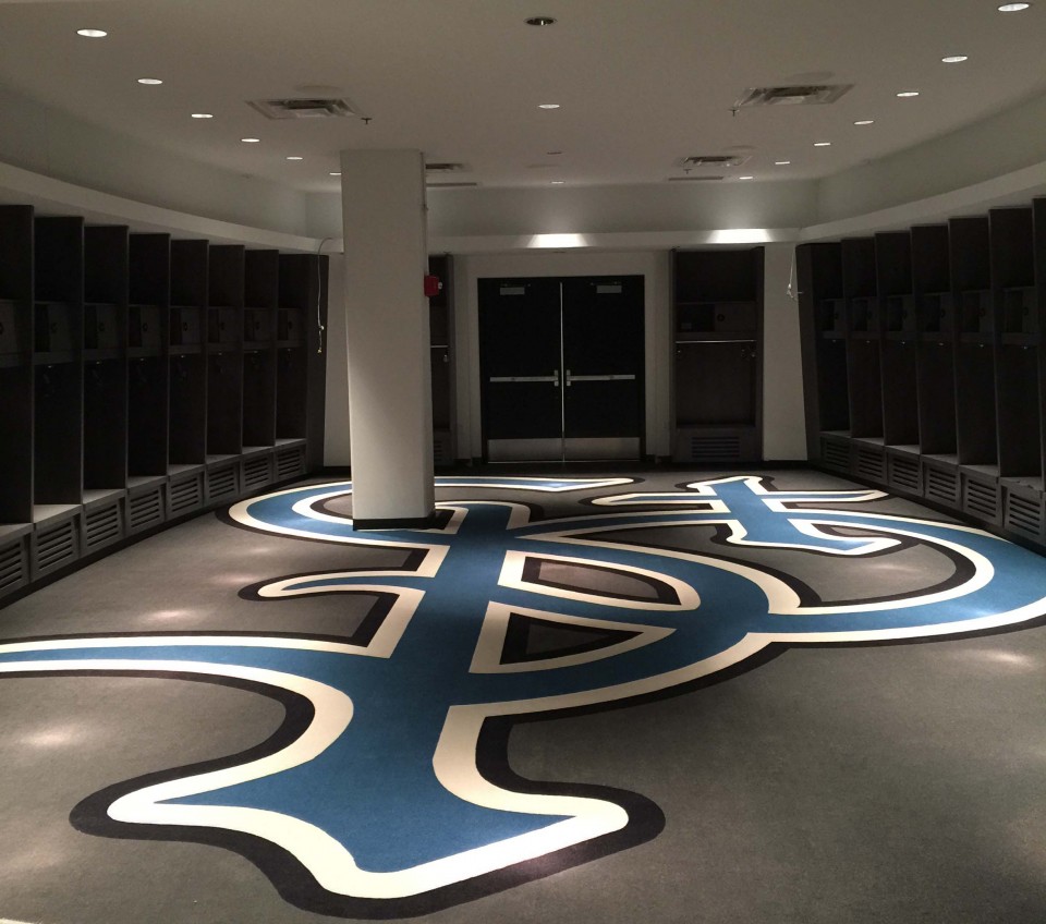 St. Paul Saints locker room at CHS Field